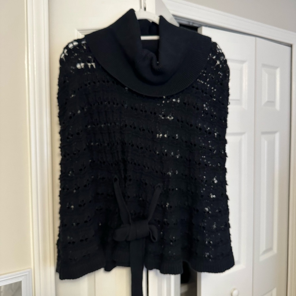 AK Anne Klein Poncho Sweater